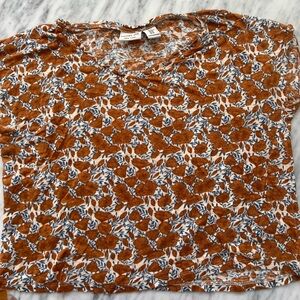 Rachel Zoe Floral Linen Top